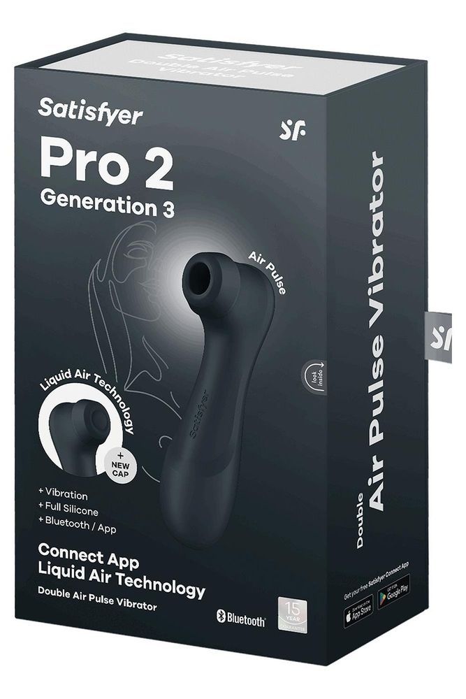 Смарт-вибратор с эффектом пульсации Satisfyer Pro 2 Generation 3 черный