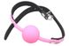 Кляп силиконовый Silicone ball gag metal accesso pink