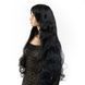 Перука штучна Fetish Hair, чорна, 65 см