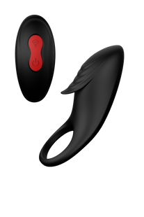 Ерекційне віброкільце з пультом управління RINGS OF LOVE REMOTE COCKRING BLACK