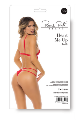 Боди HEART ME UP TEDDY RED, S/M