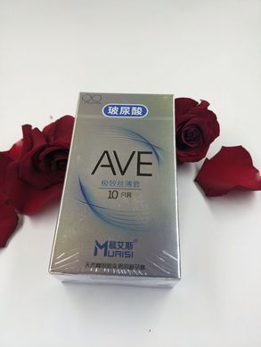 Презервативы с натурального латекса супертонкие AVE Muaisi (в упаковке 10 шт)