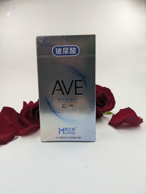 Презервативы с натурального латекса супертонкие AVE Muaisi (в упаковке 10 шт)