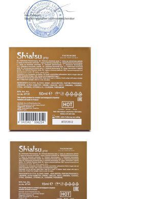 Духи с феромонами мужские SHIATSU Pheromone Fragrance men grey, 50 мл
