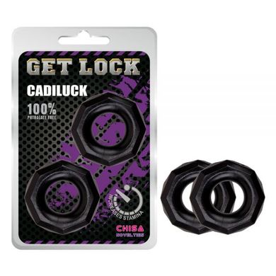 Кільце ерекційне Get Lock Cadiluck, Black, Черный