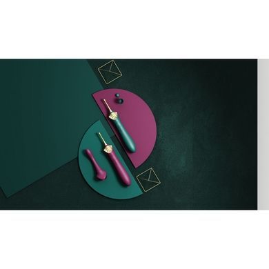Вибратор двухсторонний универсальный Zalo Bess с насадками&nbsp;Purple