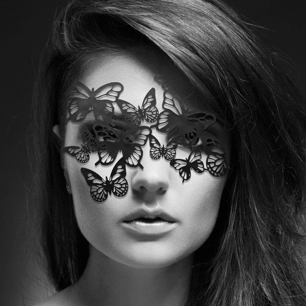 Виниловая маска SYBILLE от Bijoux Indiscrets, черная