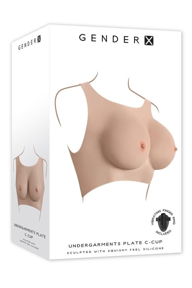 Накладная грудь топ Gender X Undergarments Plate C-Cup, 28 см