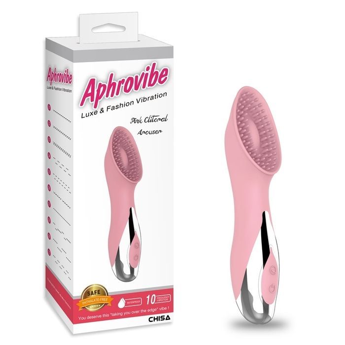 Вібратор для клітора з вусиками, рожевий, Chisa Aphrovibe