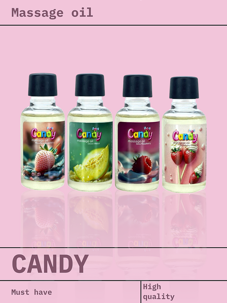Масло массажное Candy с ароматом Дыня, 50 мл