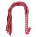 Флоггер DS Fetish Leather flogger red suede leather