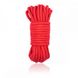 F61290 мотузка бондажна для шибарі червона 10 м, Червоний