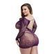 Мереживна міні-сукня з довгими рукавами Lapdance Lingerie фіолетова, Size Plus