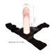 Страпон полый фаллопротез Baile Strap On с креплением на трусиках, беж