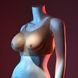 Накладная грудь топ Gender X Undergarments Plate C-Cup, 28 см