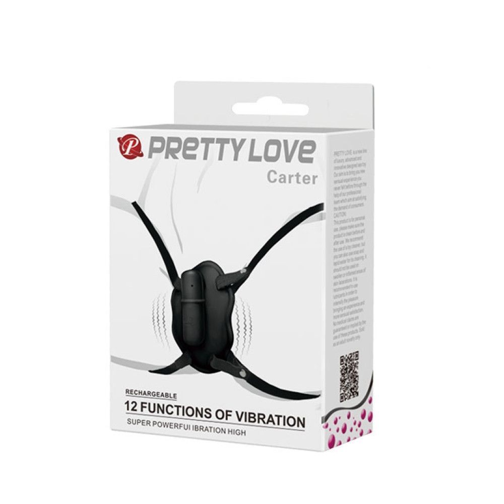 Кліторальний стимулятор Pretty Love на трусиках, чорний