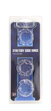 Кольцо MENZSTUFF STRETCHY COCK RINGS, CLEAR