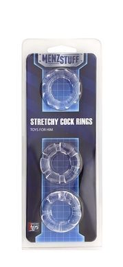 Кольцо MENZSTUFF STRETCHY COCK RINGS, CLEAR