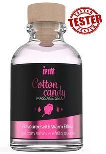 ТЕСТЕР/Съедобный массажный гель Intt Cotton Candy, (при покупке 10 ед. , тестер за 1 грн)