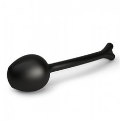 Вагінальна кулька Geisha Ball від Mystim з електростимуляції, чорна, 14.3 см х 3.3 см