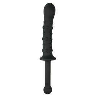 Фалоімітатор з ручкою The Handler Black, чорний, 25 см