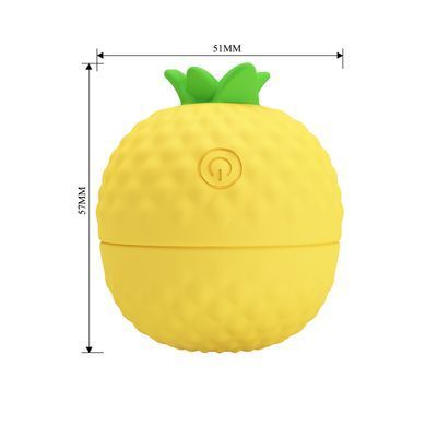 Клиторальный пульсатор PRETTY LOVE Pineapple Secret желтый, 5,7 х 5,1 см