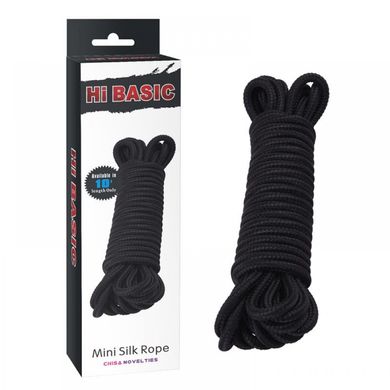 Шибари Chisa - Mini Silk Rope Cotton 10M черный