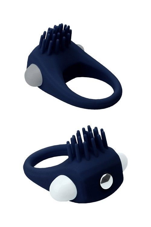 Ерекційне кільце Dream Toys Rings of Love з вусиками, синього кольору