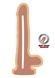 Фаллоимитатор из киберкожи с присоской Toy Joy Dual Density Dildo, бежевый