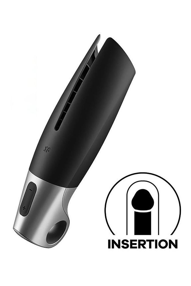 Смарт-мастурбатор Satisfyer Power Masturbator для использования на верхней половине пениса, черный