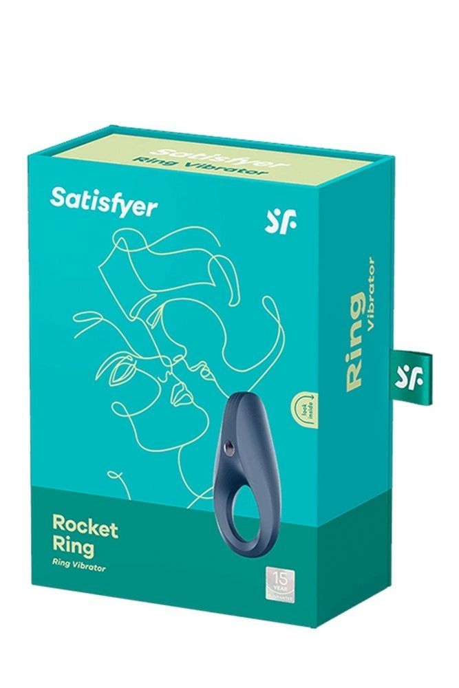 Эрекционное виброкольцо Satisfyer Rocket Ring синее