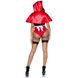 Сексуальный костюм Красной Шапочки Leg Avenue, L, 3 предмета, красный