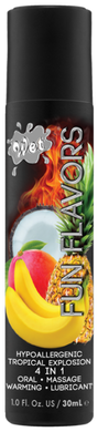 Разогревающий лубрикант Wet Fun Flavors Tropical Fruit Explosion (мультифрукт) 30 мл