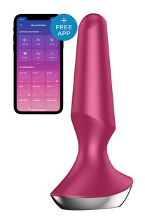 Анальная пробка с функцией управления с смартфона Satisfyer Vibrator ilicious 2, бордовый