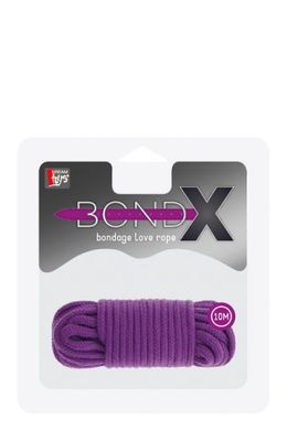 Мотузка для бондажа BONDX LOVE ROPE-10M, PURPLE, Фіолетовий