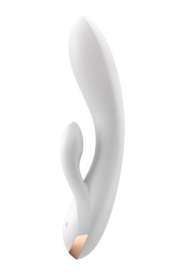 Двойной смарт вибратор SATISFYER DOUBLE FLEX белый