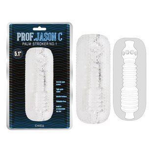 Мастурбатор&nbsp;Chisa&nbsp;Prof.Jason&nbsp;C&nbsp;с внутренним и внешним рельефом, прозрачный