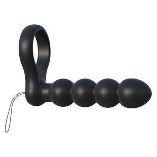 Насадка для двойного проникновения Pipedream C-Ringz Remote Control Double Penetrator Dildo, Black