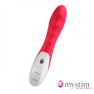 Вибратор, рельефный, з електростимуляцією MYSTIM-SASSY SIMON VIBRATOR PINK