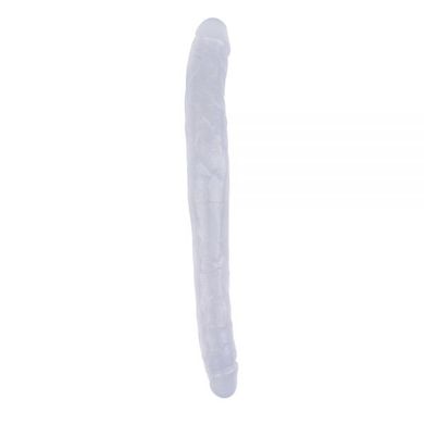 Фалоімітатор подвійний Hi-Rubber 45 см, Clear, Прозрачный