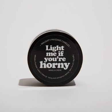 Массажная свеча мини с ароматом ванильного крема Light Me if You're Horny 50g