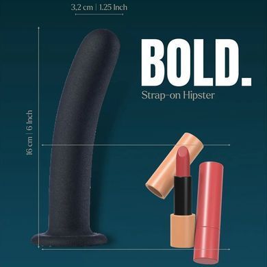 Страпон на мереживних трусиках Dream Toys Bold Phoenix, S, чорний, 15,5 &times; 3 см