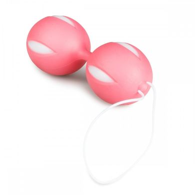 Вагинальные шарики со смещенным центром тяжести Easytoys, силиконовые, розовые, 46 г