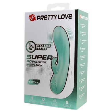 Вибратор-кролик PRETTY LOVE DJ Stick бирюзовый, 12.7 х 2.7 см