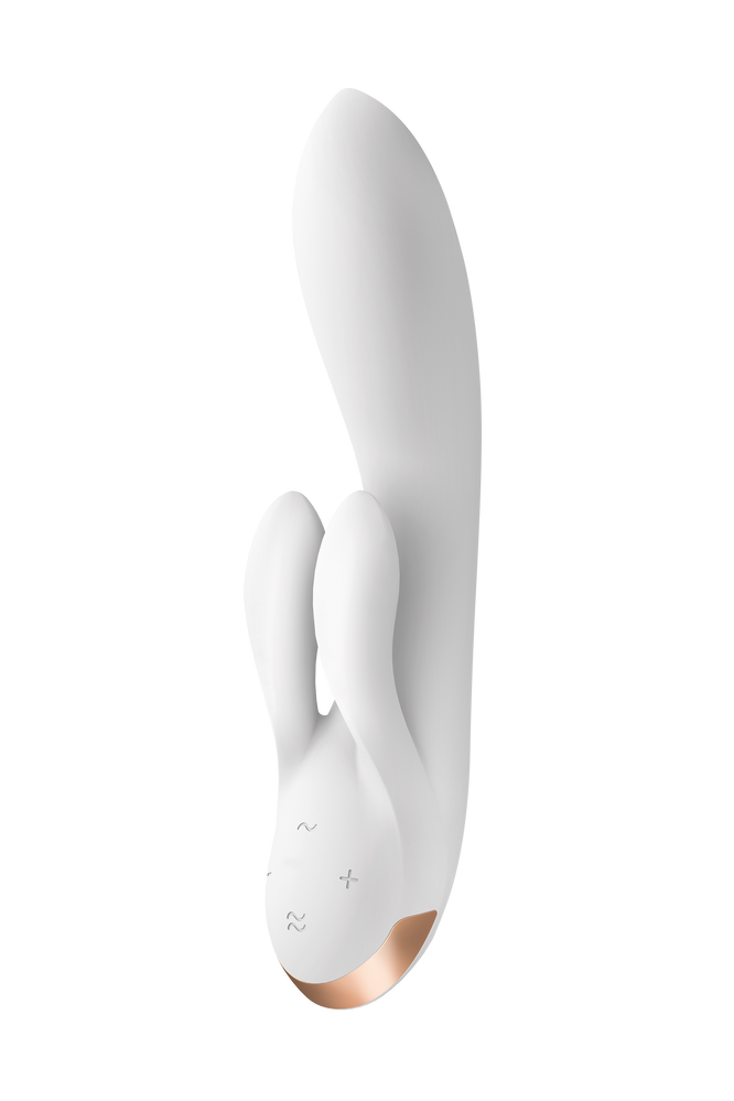 Двойной смарт вибратор SATISFYER DOUBLE FLEX белый