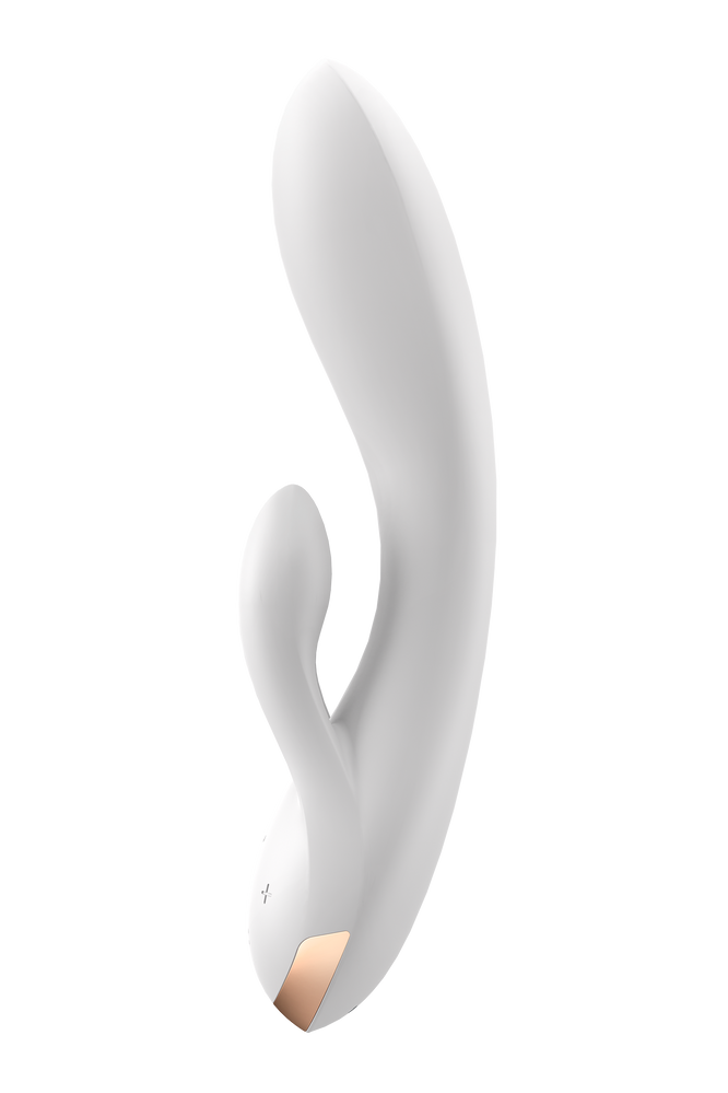 Двойной смарт вибратор SATISFYER DOUBLE FLEX белый