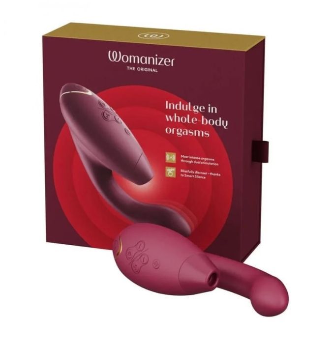 Инновационный бесконтактный вибратор-стимулятор Womanizer Duo 2 Bordeaux