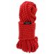 Бондажна мотузка Taboom Bondage Rope, 10 м х 7 мм, червона