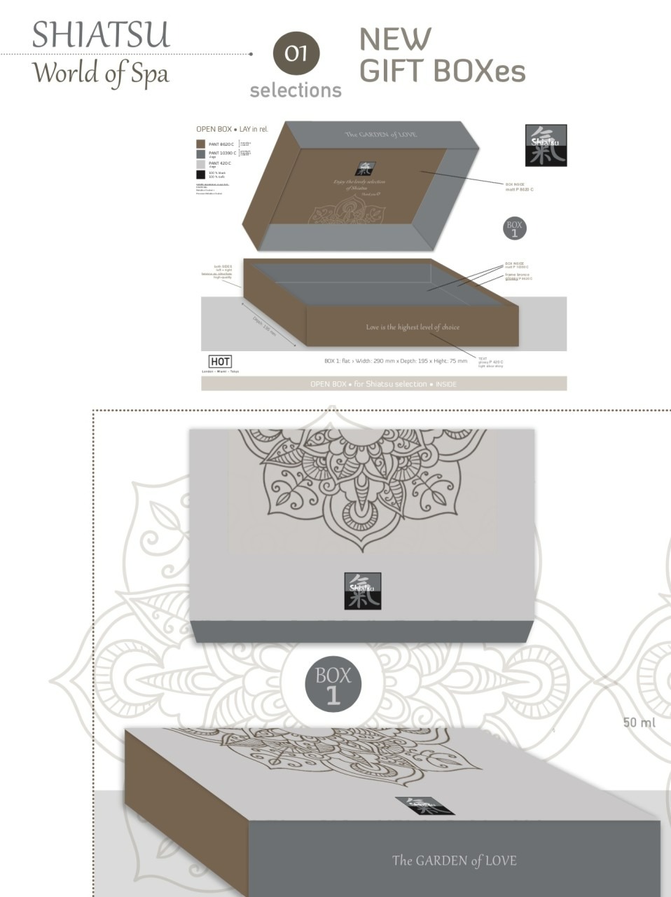 Подарункова коробка SHIATSU Selection - Giftbox 1 - SHIATSU Selection - Giftbox 1 - 290 x 195 x75 mm