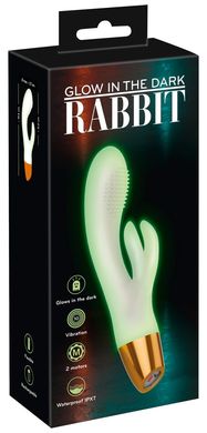 Вибратор кролик GITD Rabbit Vibrator, светится в темноте